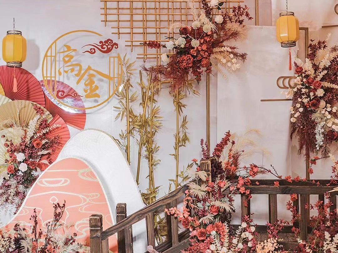 【新尚中式】白+橙黄色心中式婚礼三明热门婚庆秒杀