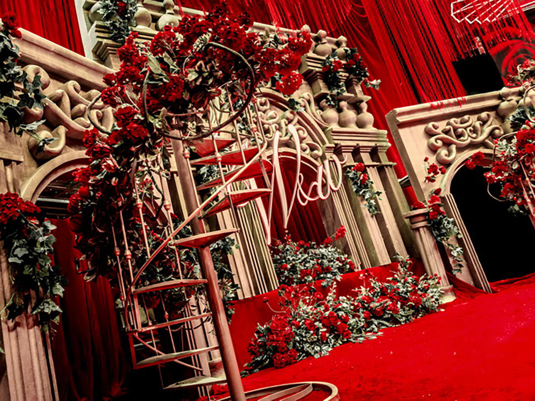 Coco——经典红金色系，大气欧式婚礼