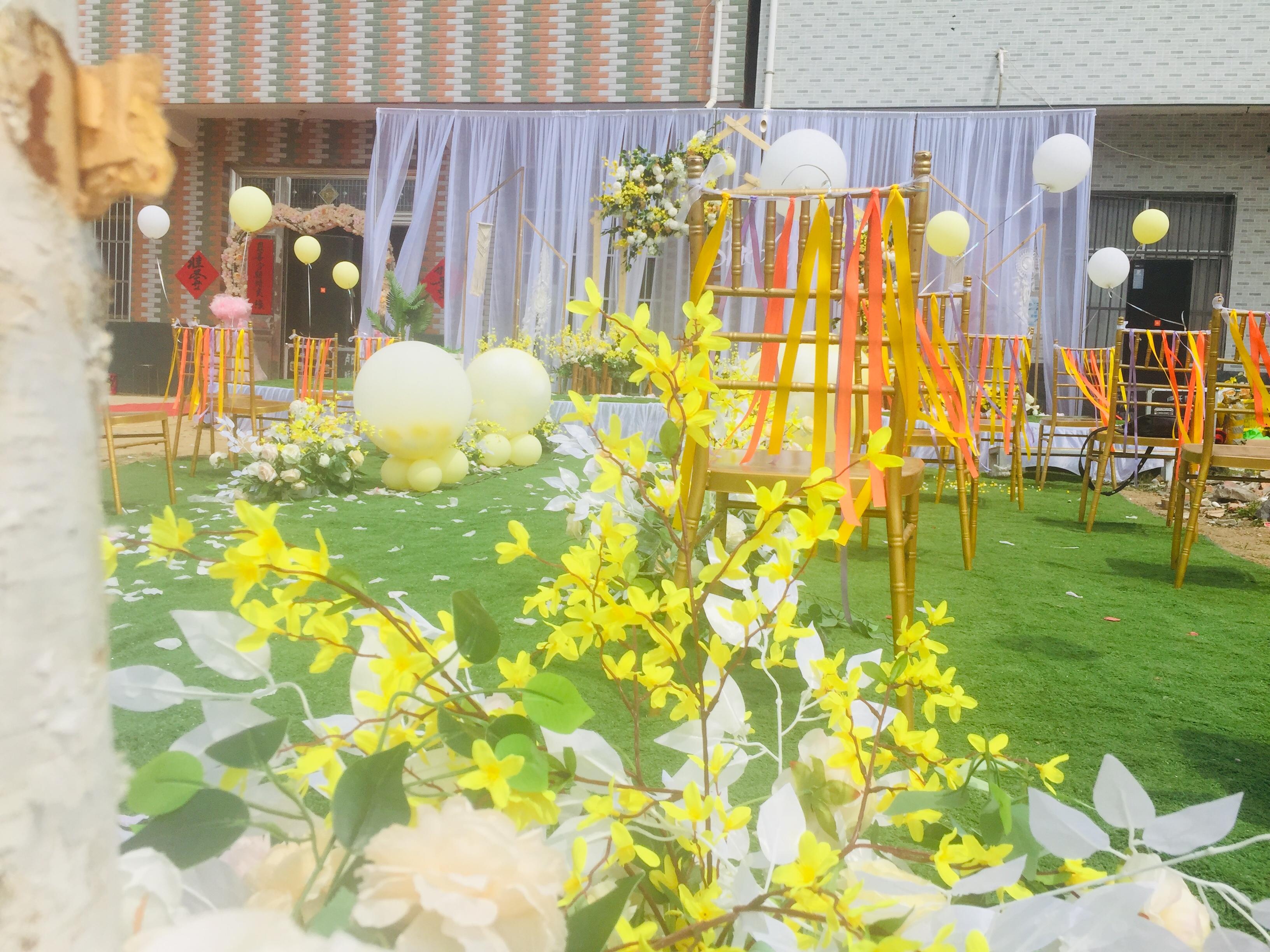 农家门口小清新户外婚礼，灵璧本地婚礼