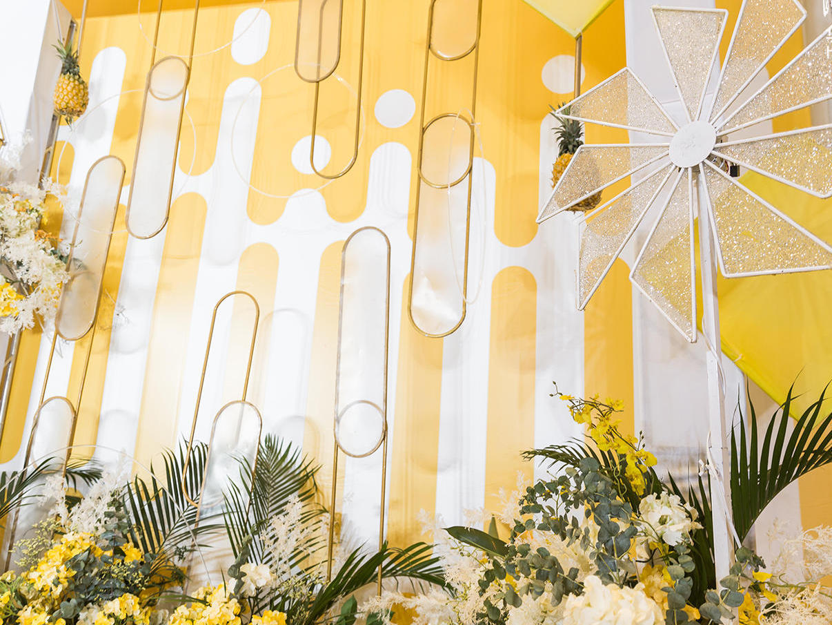 柠檬黄主题婚礼           