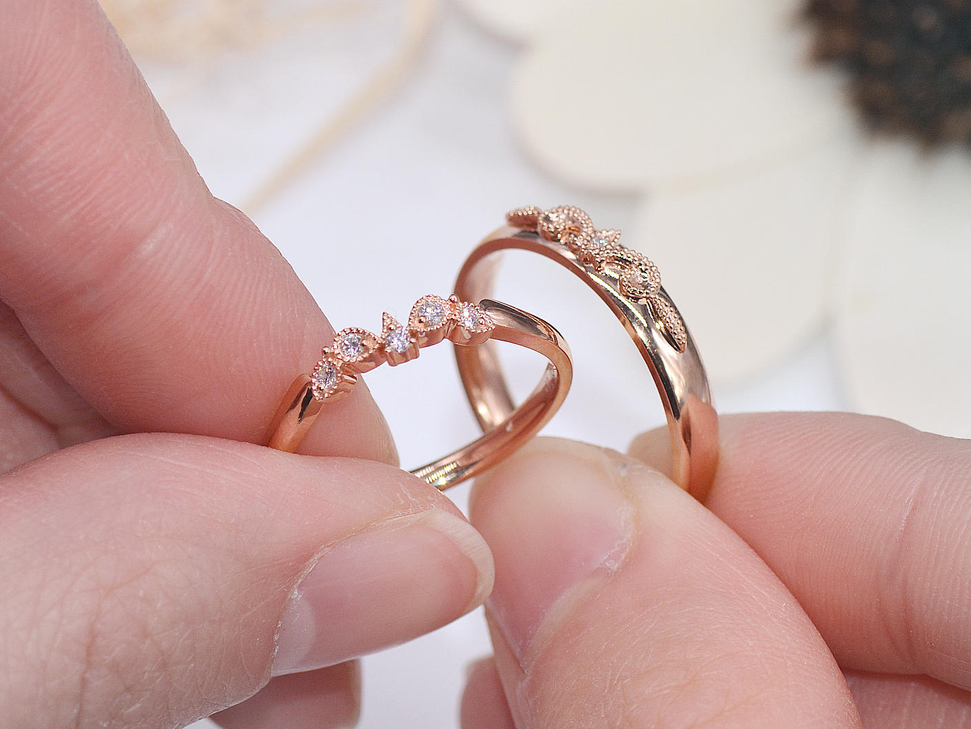 狐狸的夏天|双飞比翼人气婚戒对戒定制