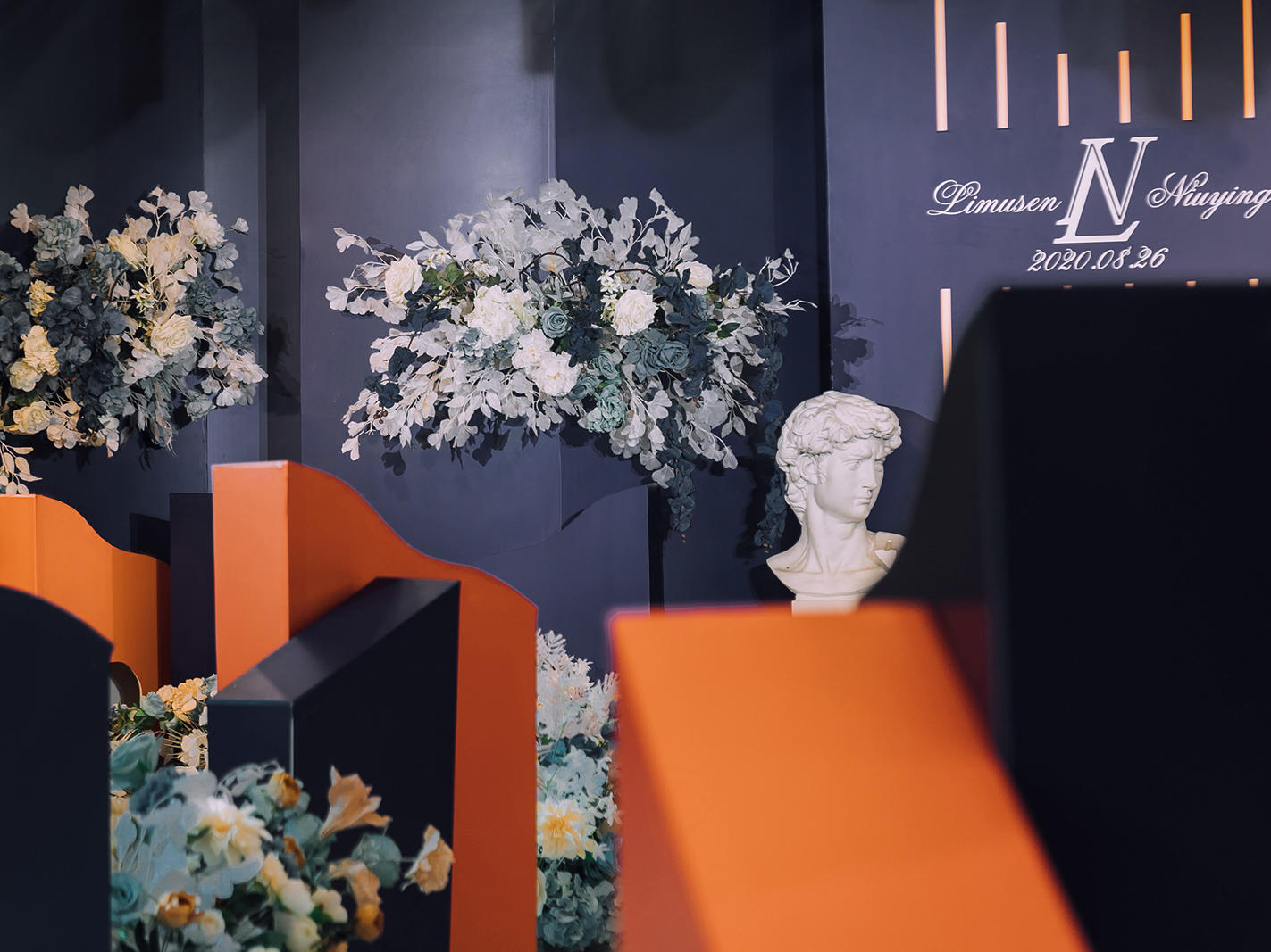 【ART婚礼】创意橙蓝撞色婚礼