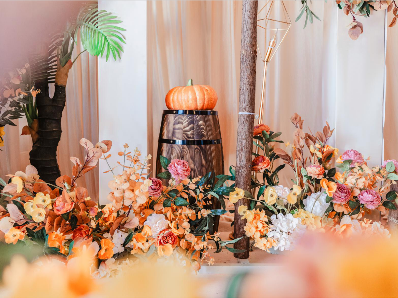 禧度婚礼/橙色婚礼纯布置