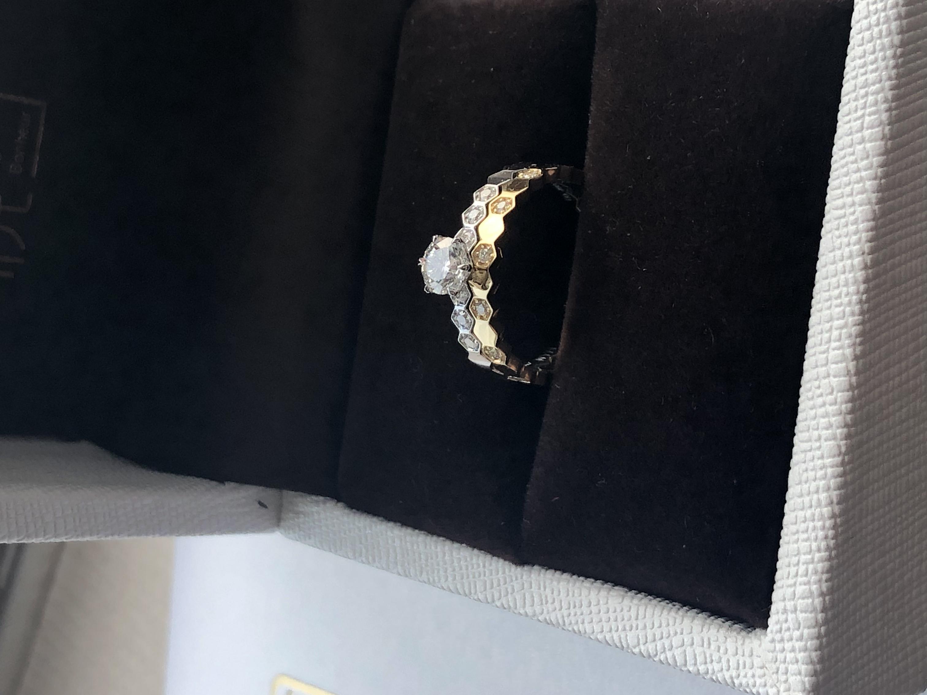 GIA 40分 蜂巢求婚订婚结婚钻戒