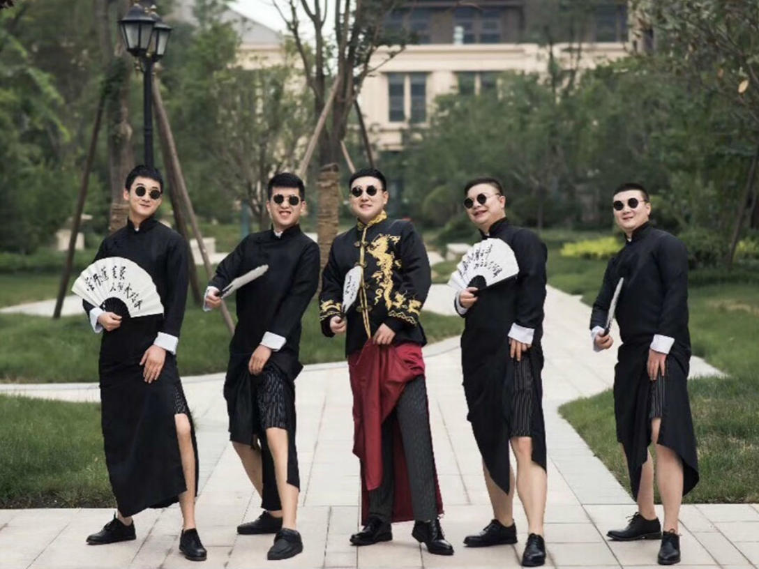 【鹿与森】 男士人气款中式秀禾|新郎中式伴郎中式