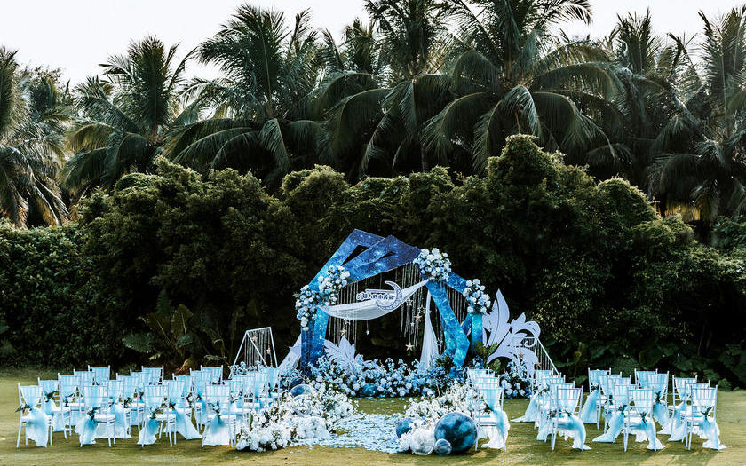 【唯典婚庆】蓝白星空户外