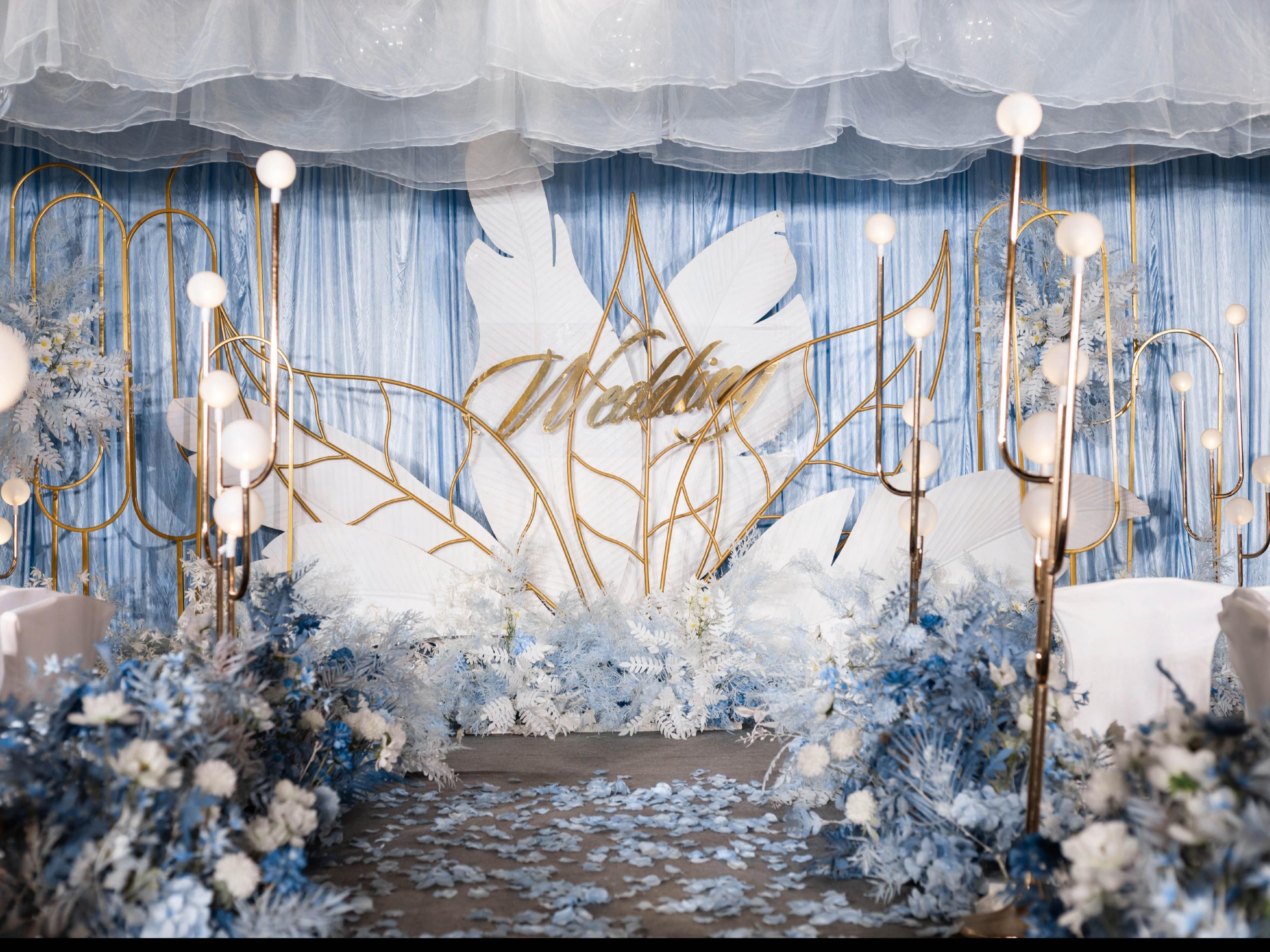 梦幻蓝色系婚礼 包含四大金刚