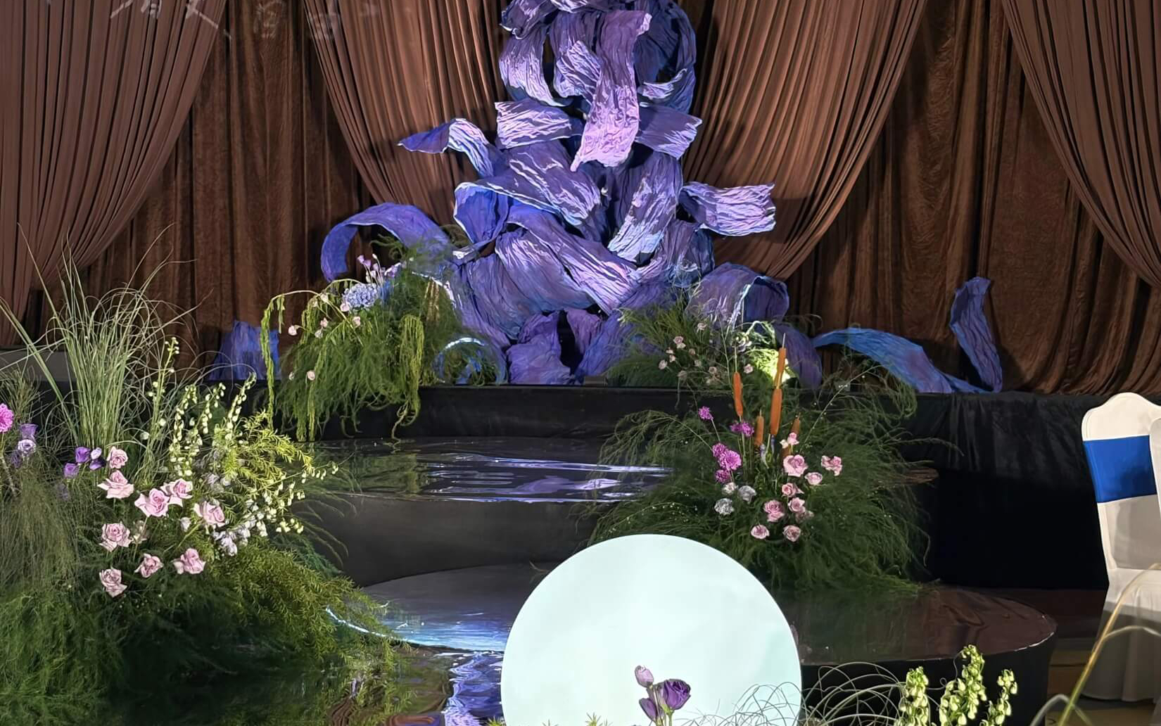 【圣菲婚礼】氛围感复古咖色布幔婚礼