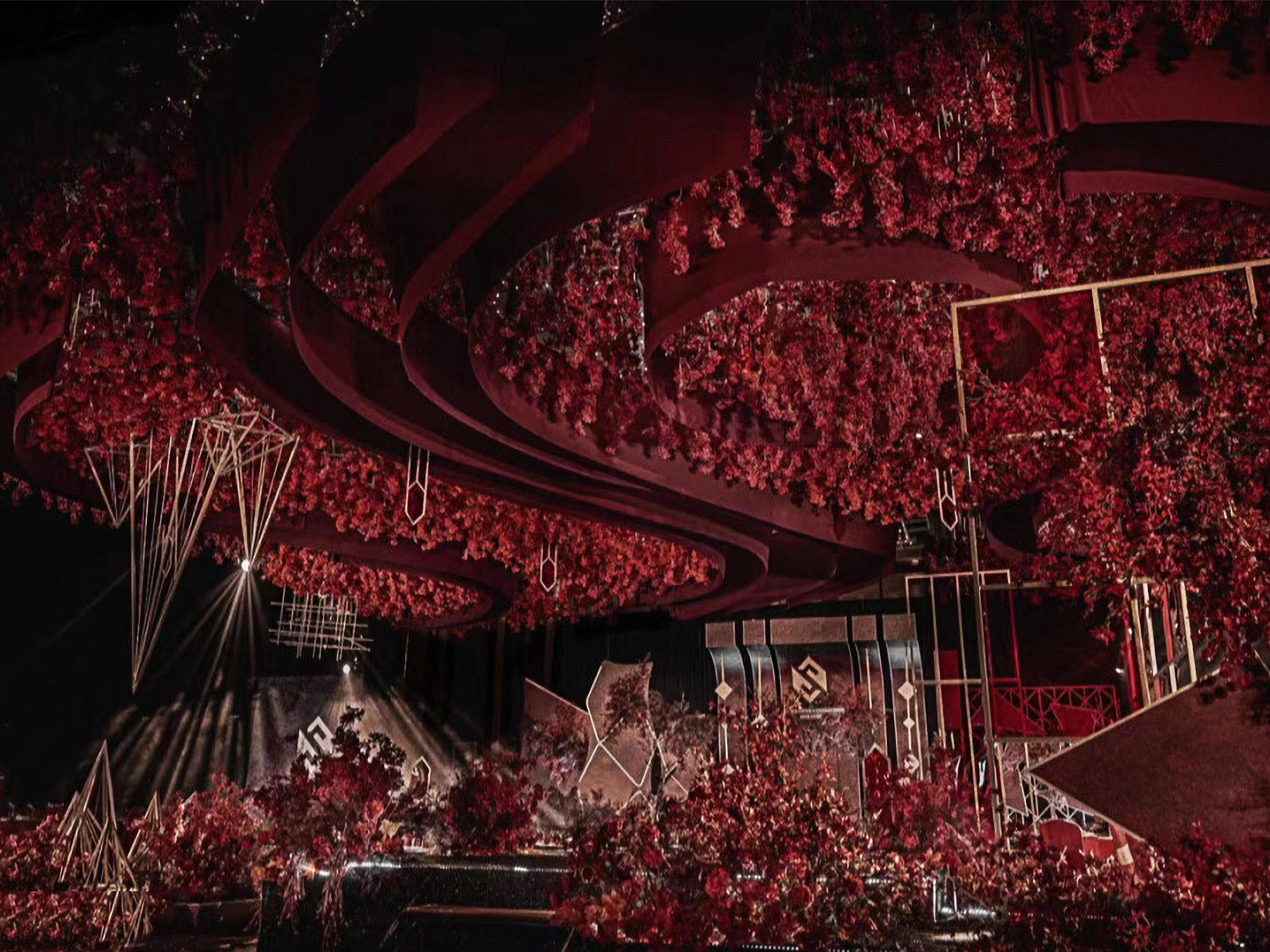 【甜橙】新中式满顶室内婚礼现场