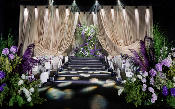 云墨嘉礼策划｜韩式香槟紫撞色婚礼
