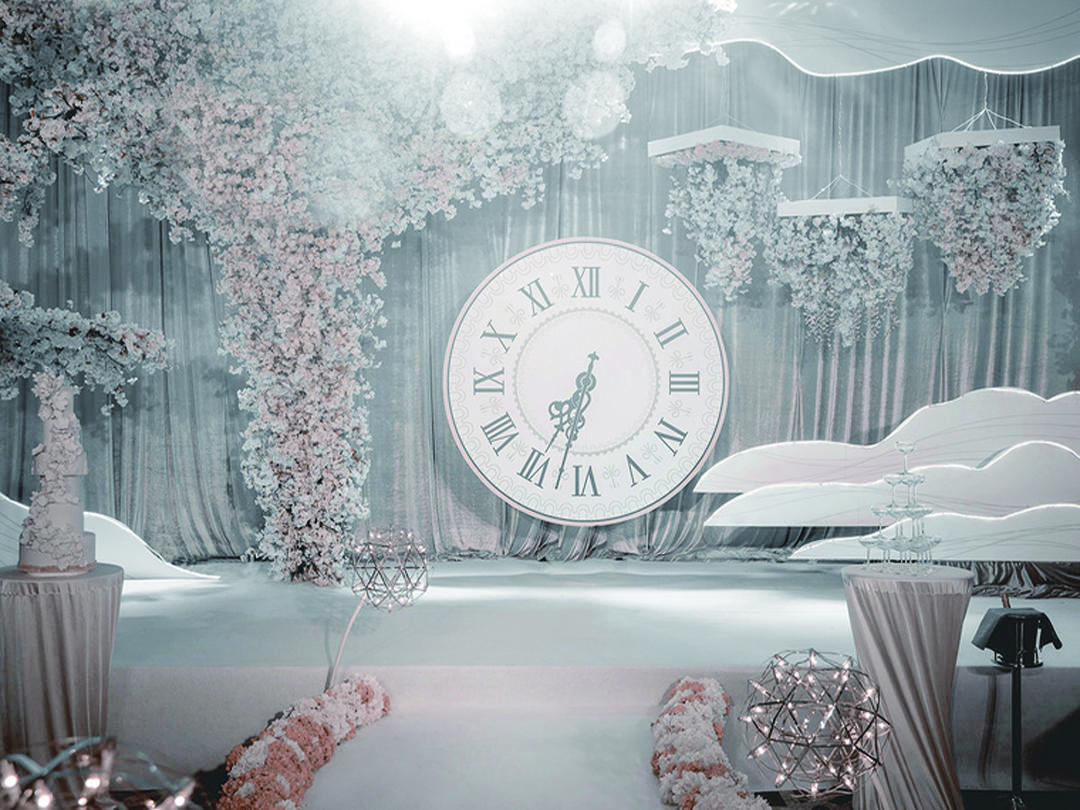 『时光轴』清新 香槟粉主题婚礼