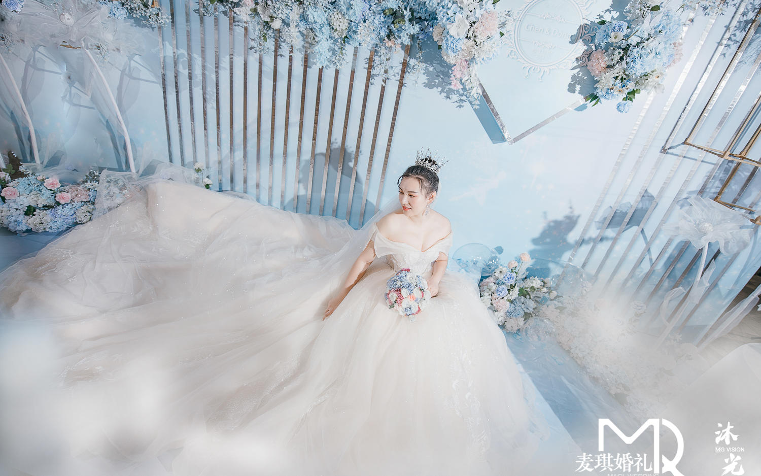 麦琪婚礼|蓝色系氧气小清新婚礼