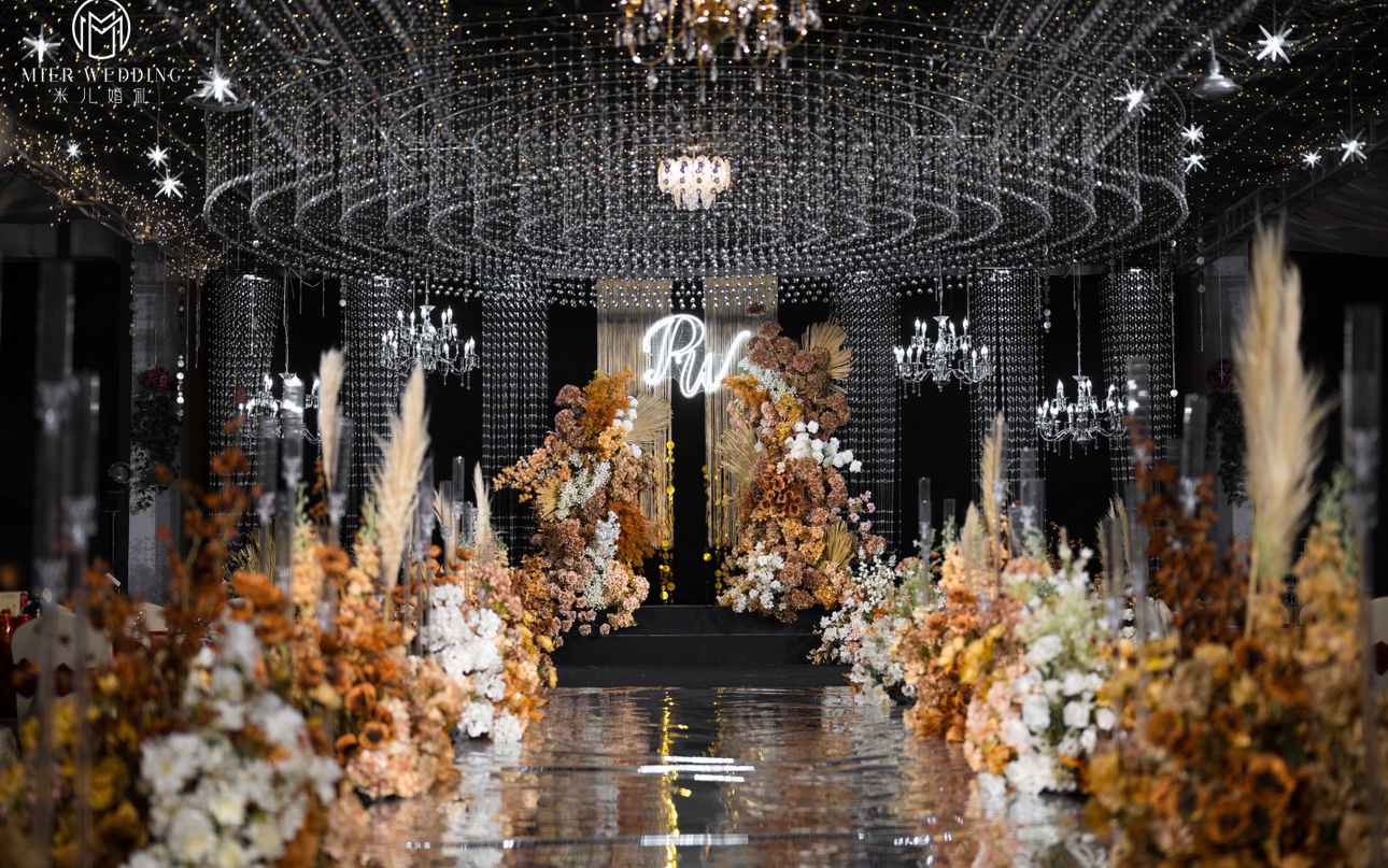 淼泉宴会厅婚礼/美拉德水晶婚礼布置