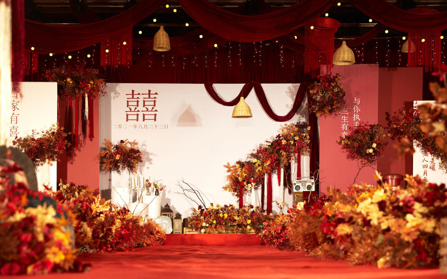 幸福嫁日--浓烈红色新中式婚礼