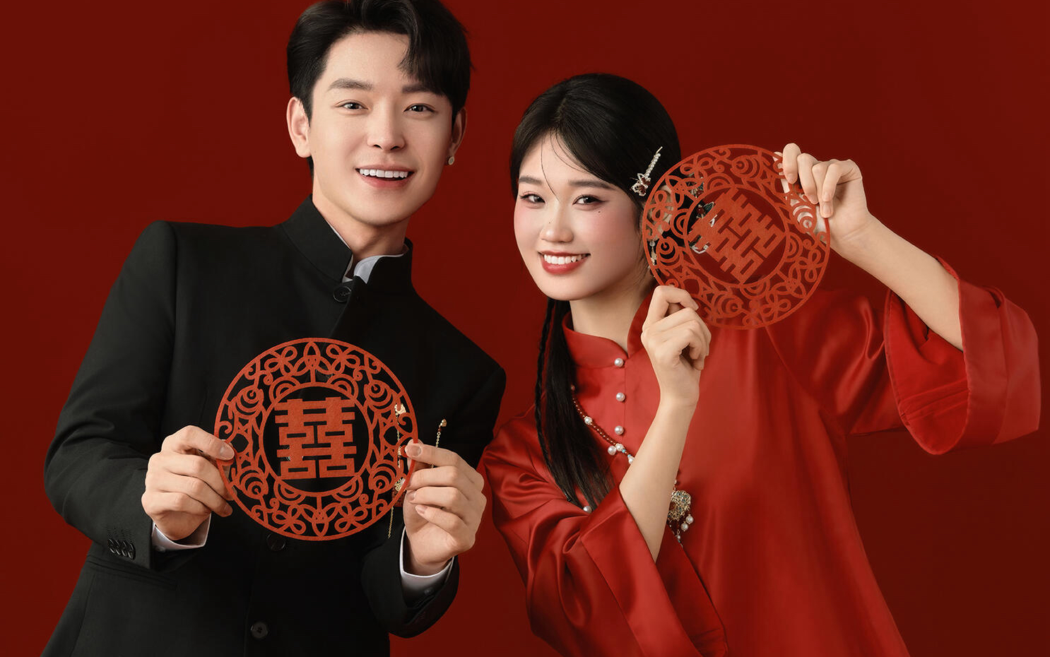 被长辈狠夸❤超出片的中式喜嫁婚纱照 