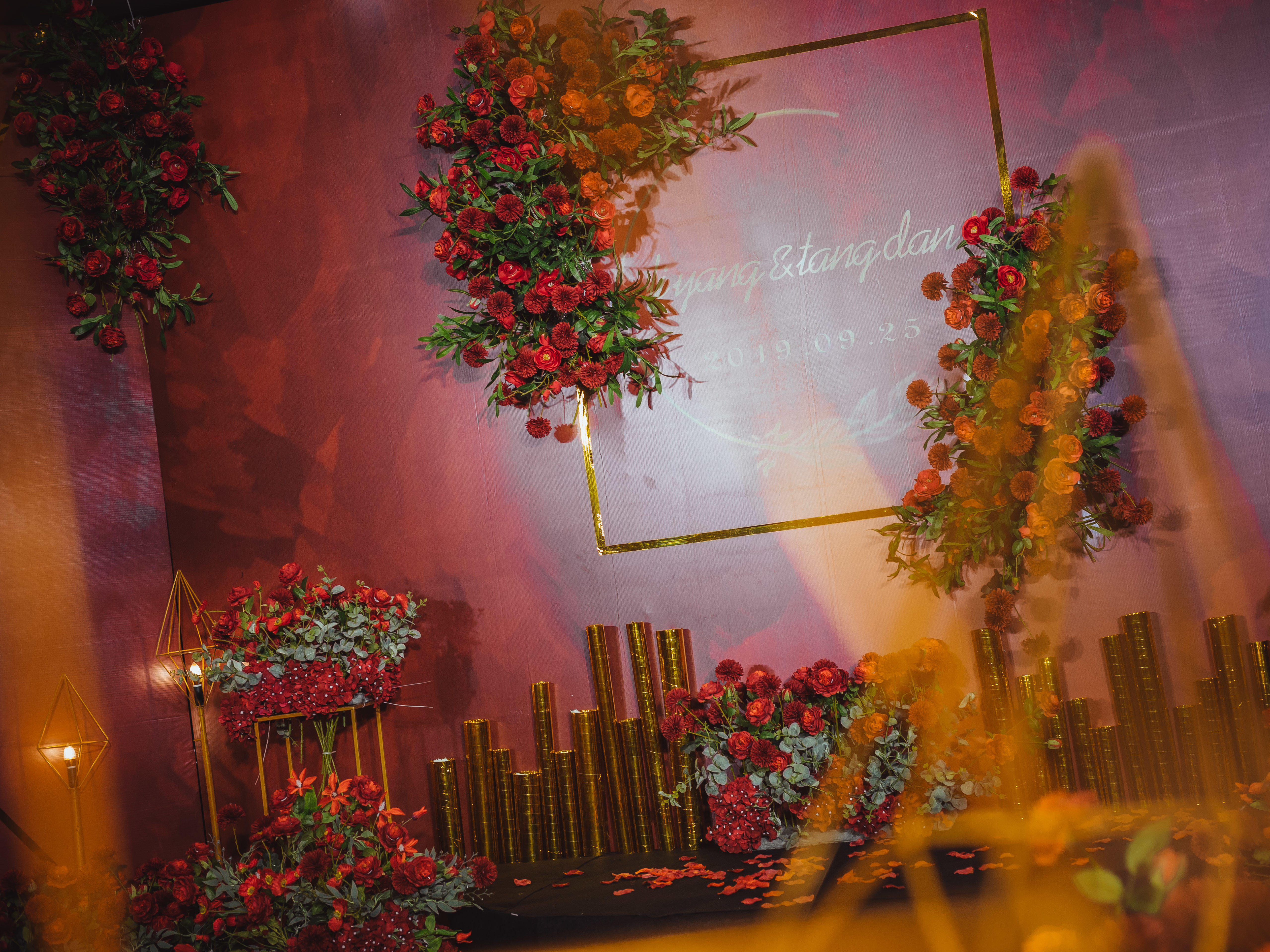 【个性定制，限时特价】现代复古红黑风格婚礼婚庆