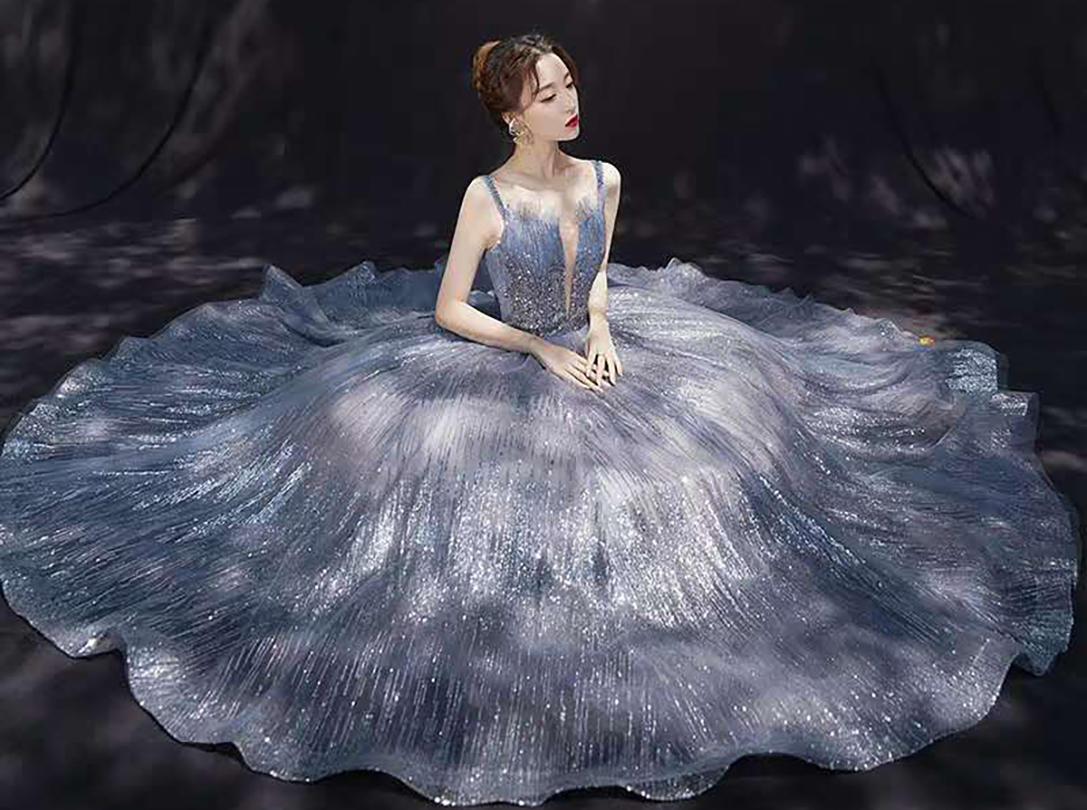 【SEDONA圣多娜】高定奢华拖尾婚纱四件套