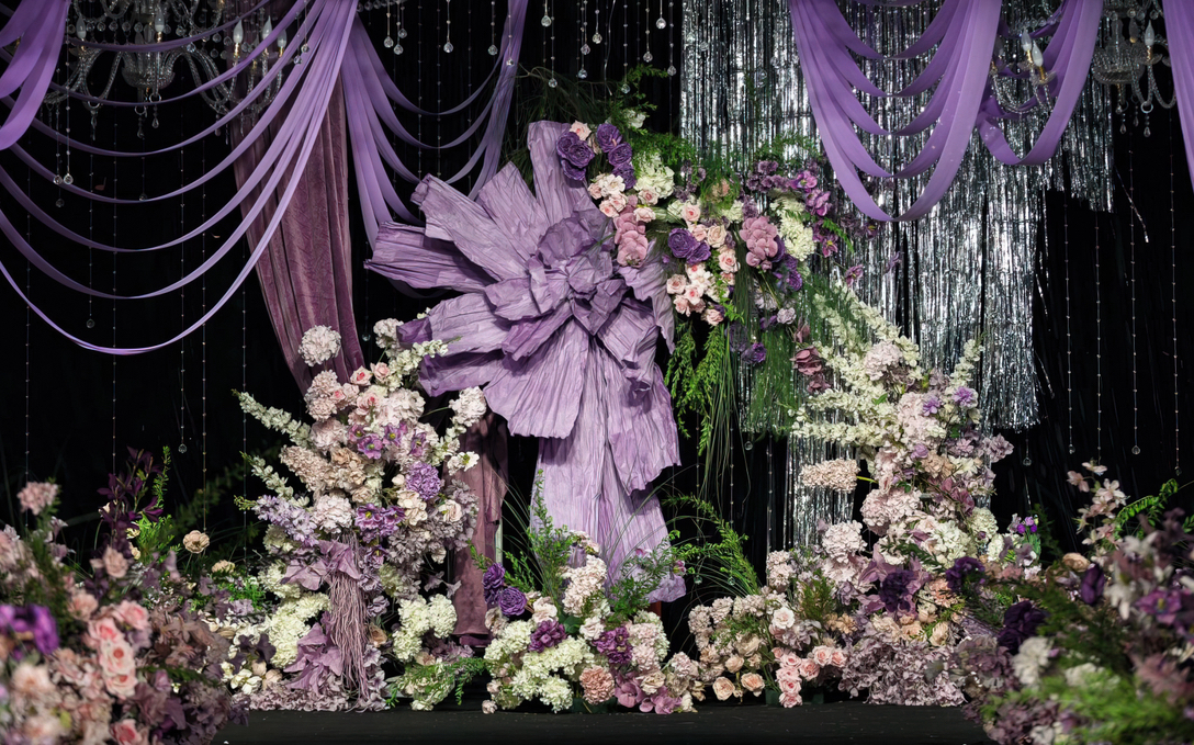 紫色系婚礼/森系婚礼