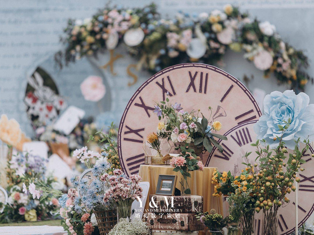 YAM婚礼 | 小预算 蓝色户外梦幻主题婚礼