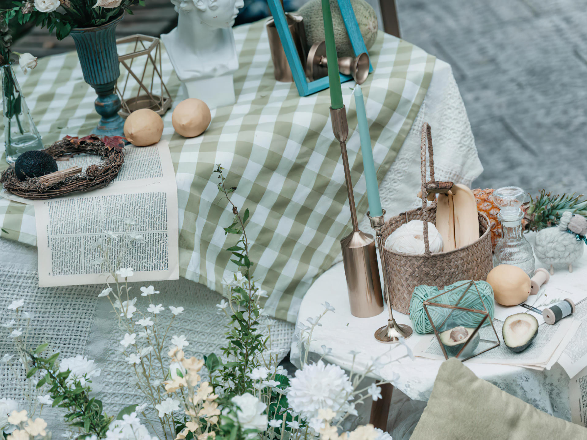 【甜•π婚礼】户外白绿色系草坪特色轻奢婚礼