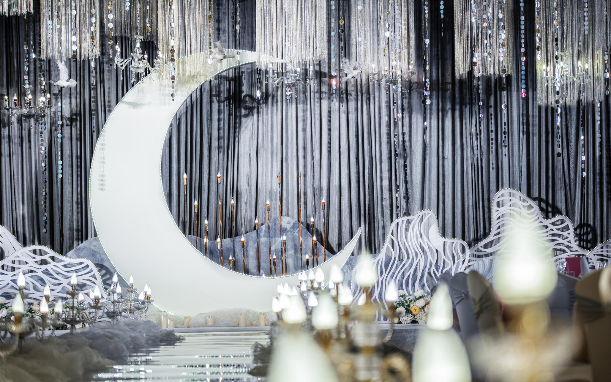 【锦象婚礼】高级感灰白色｜月的海