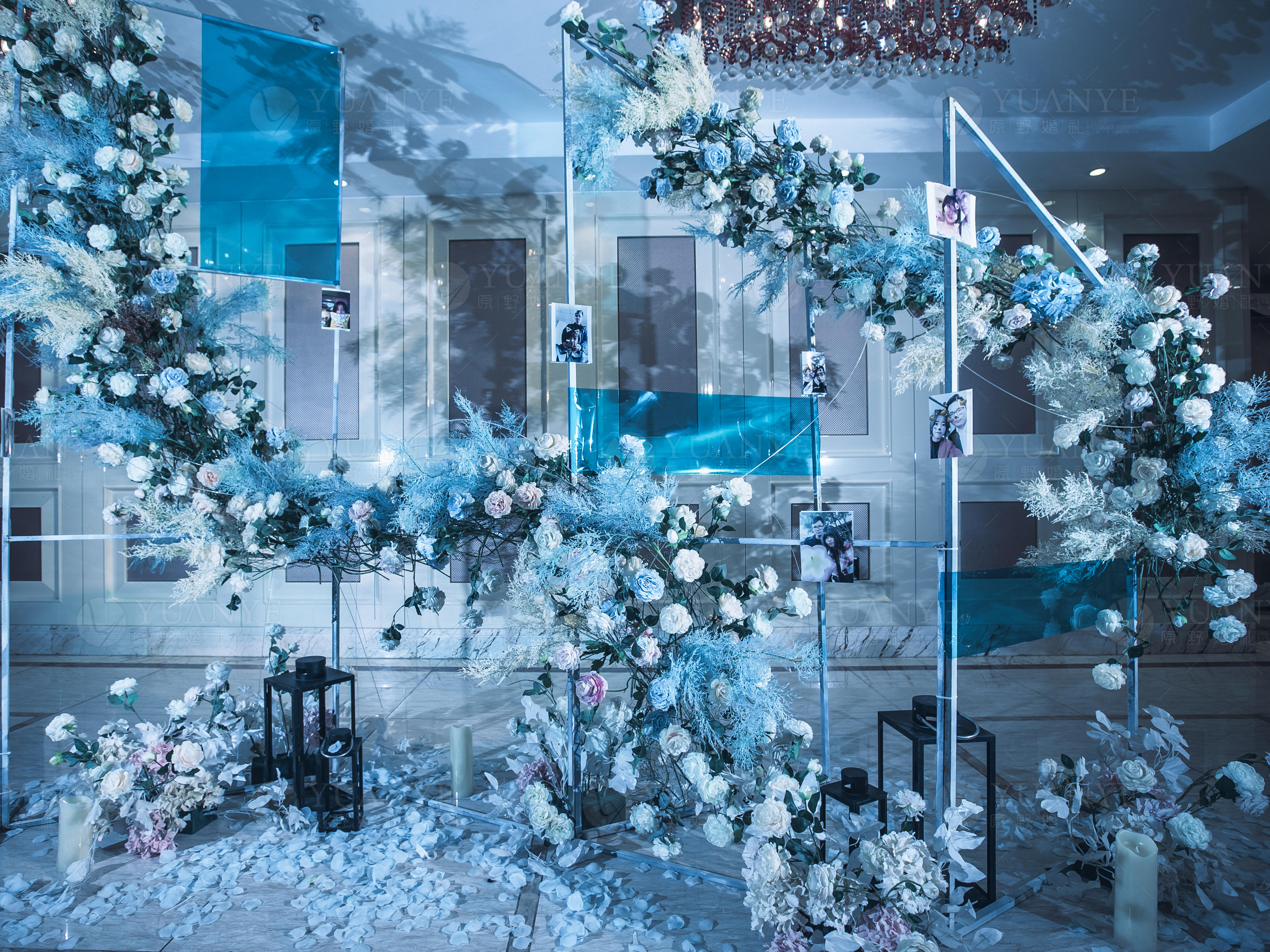 简报 蓝色婚礼真实婚礼原野婚礼