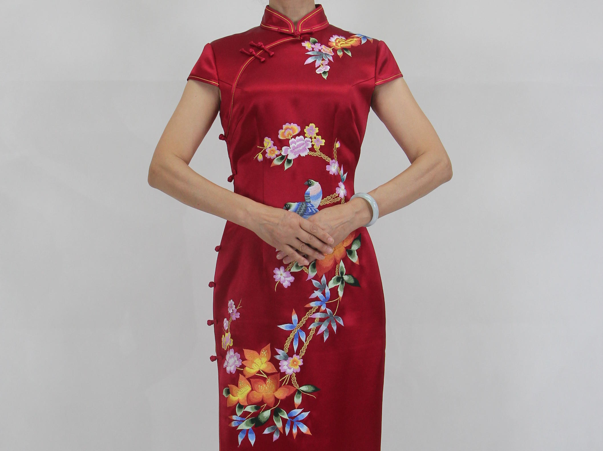 喜妈妈系列定制旗袍+披肩