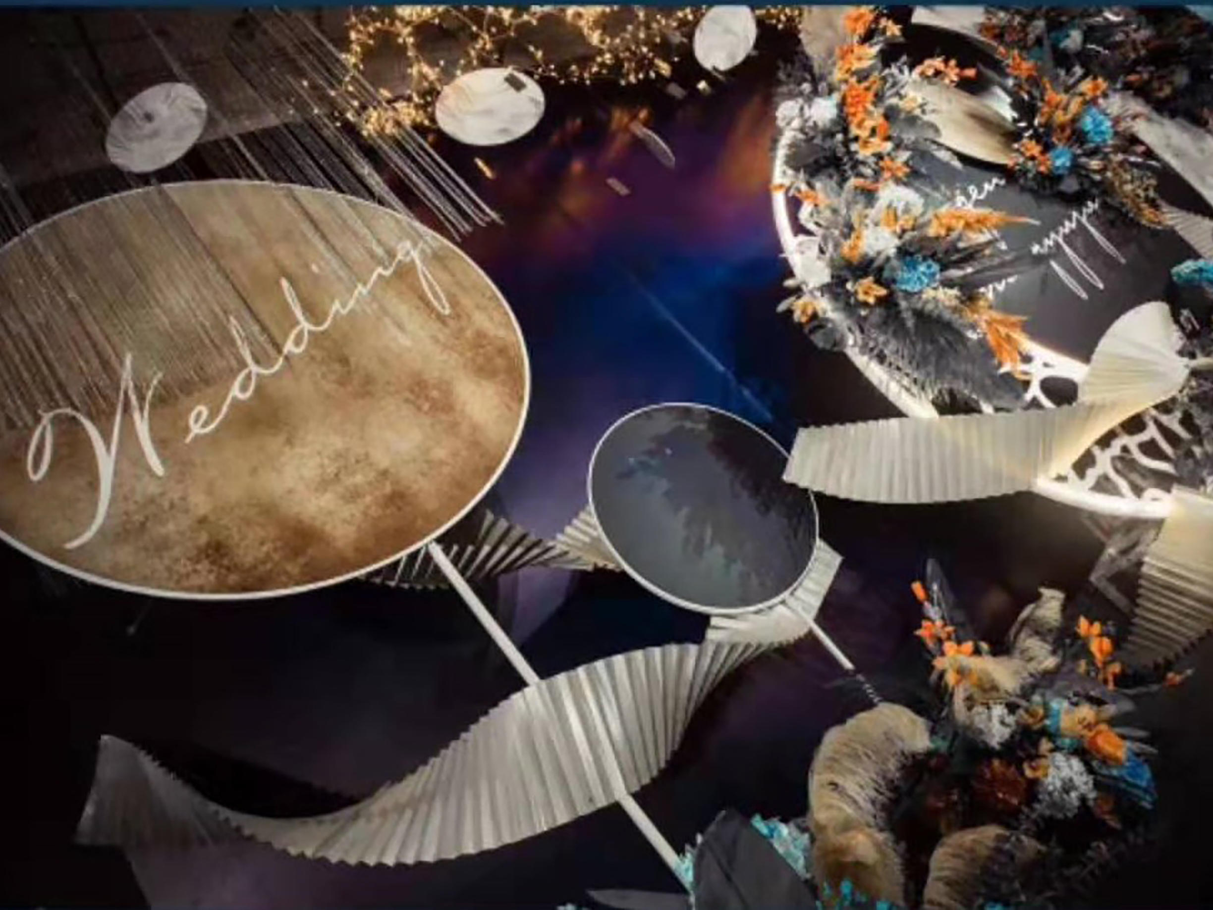 【THEONE壹.婚礼私人定制】橙蓝撞色