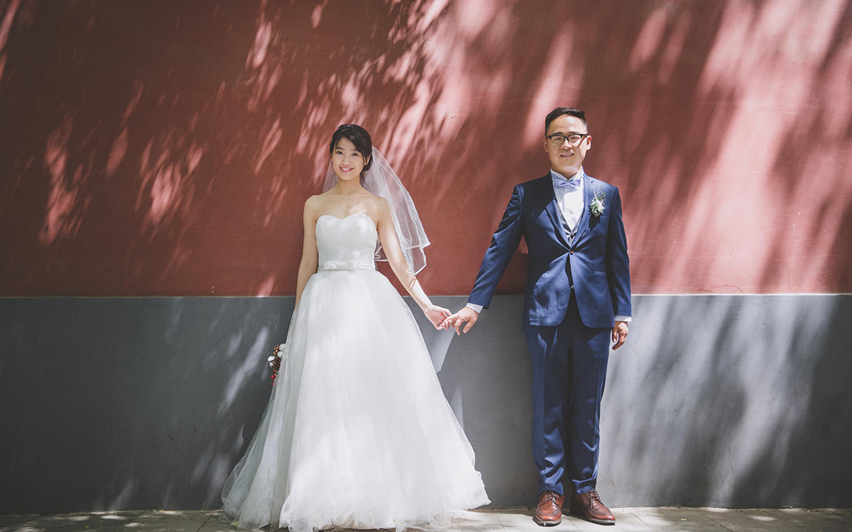 北京胡同户外小清新自然纪实风婚纱照