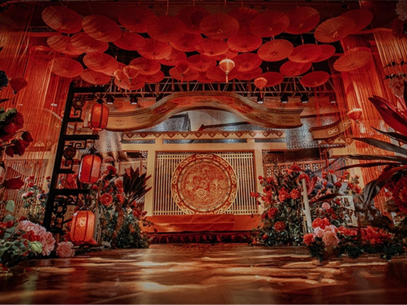 【一价全包】红色大气中式+四大金刚+流程定制