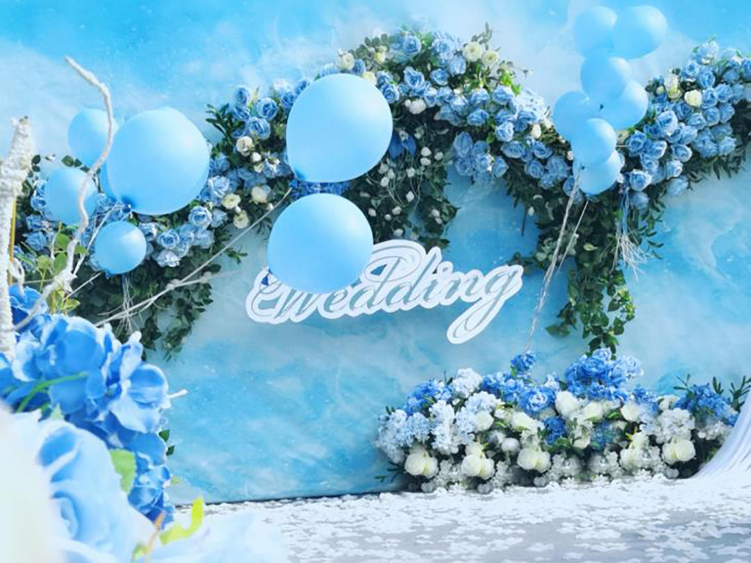 【艺空间婚礼】户外蓝白色系小清新婚礼《浅语》