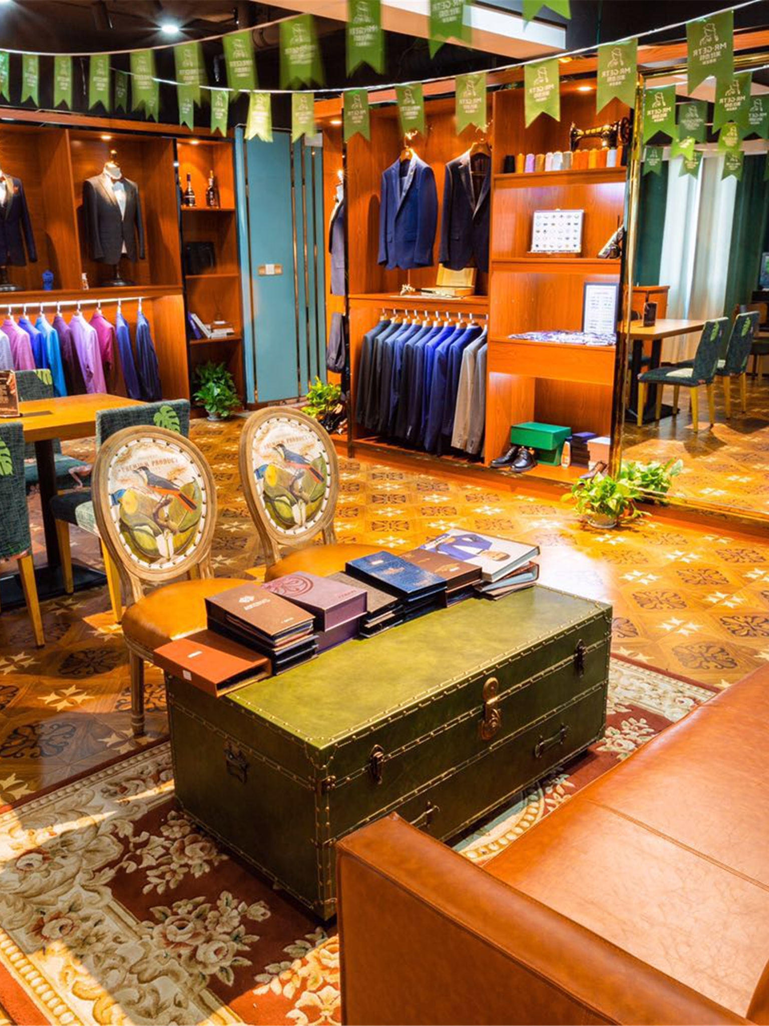 【绅仕西服定制】白色条纹套西