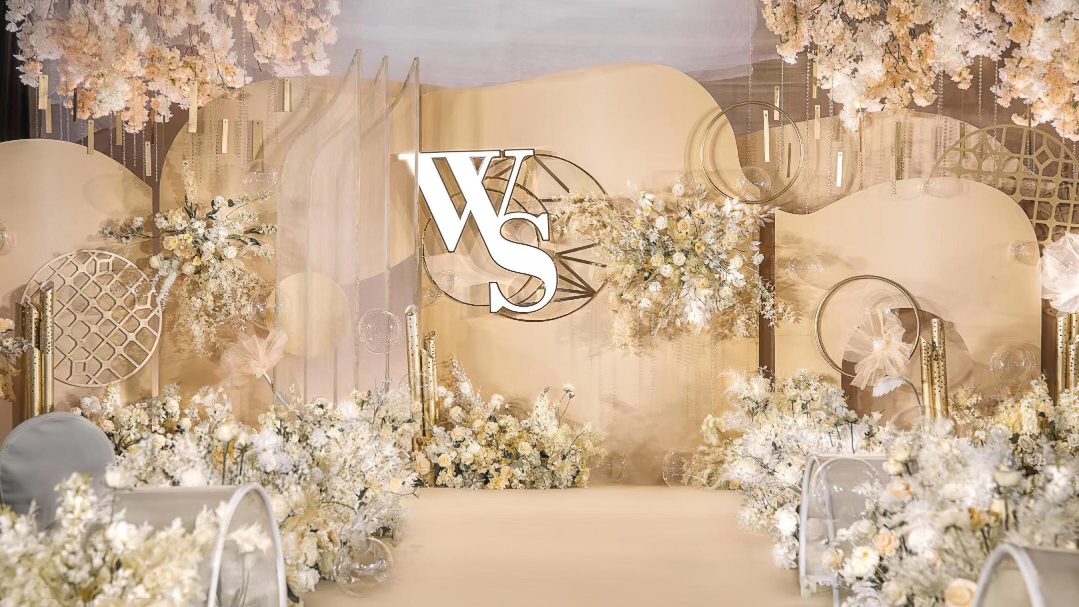 《壹合婚礼》时尚香槟色 | 纯布置价格