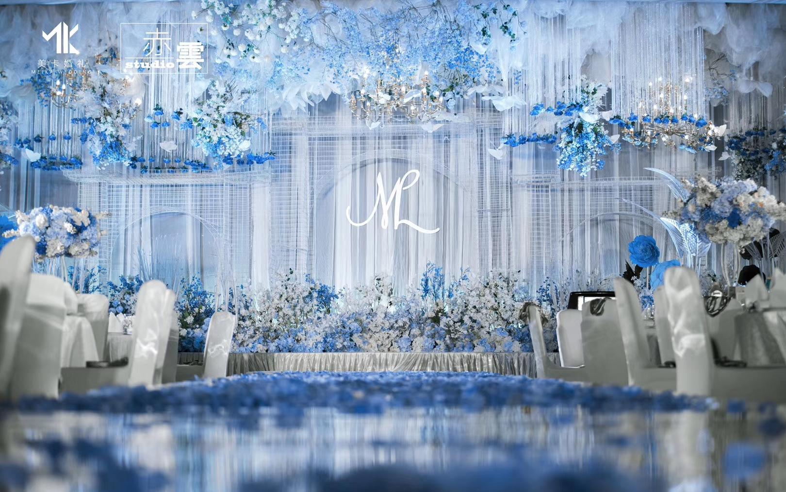 《漾》水蓝色清新淡雅婚礼