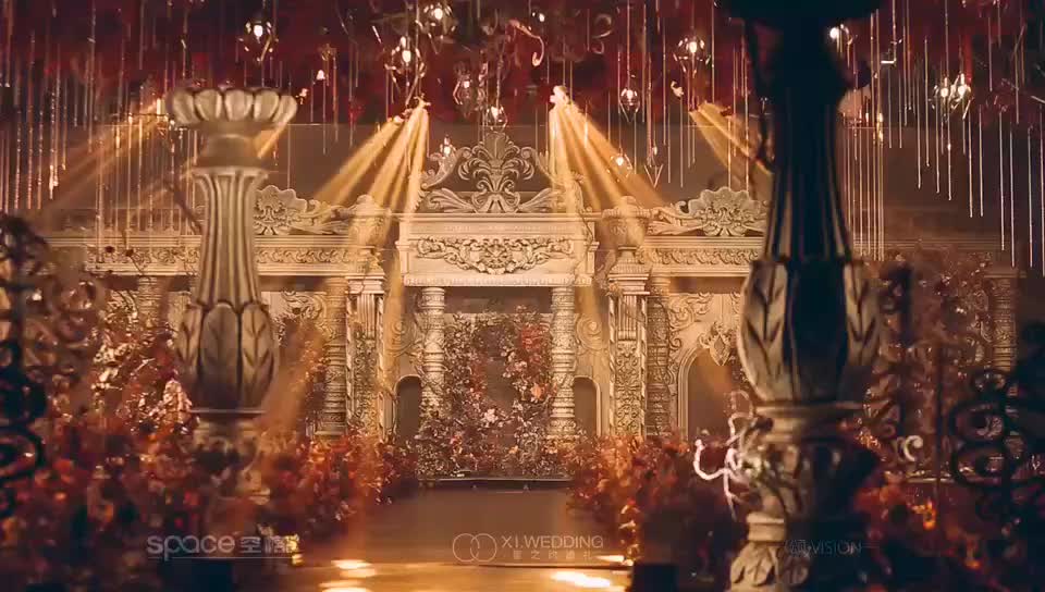 #喜之约婚礼#红色宫廷风·商城蓝海大酒店