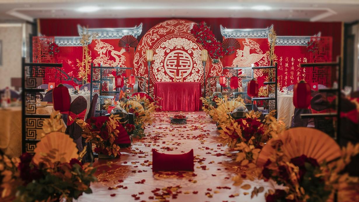 花田唯汀婚礼/中式龙凤配婚礼