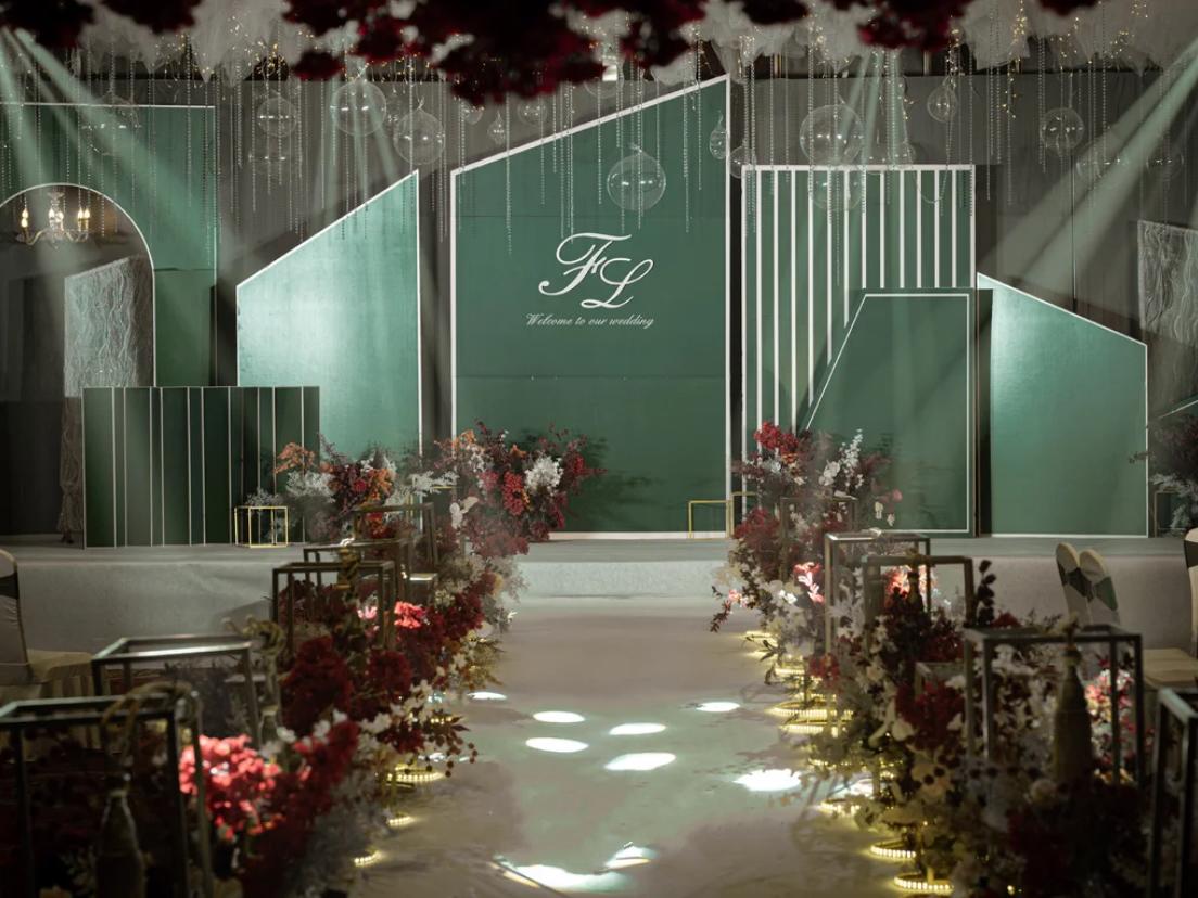 《壹合婚礼》韩式莫兰迪绿 | 纯布置价格