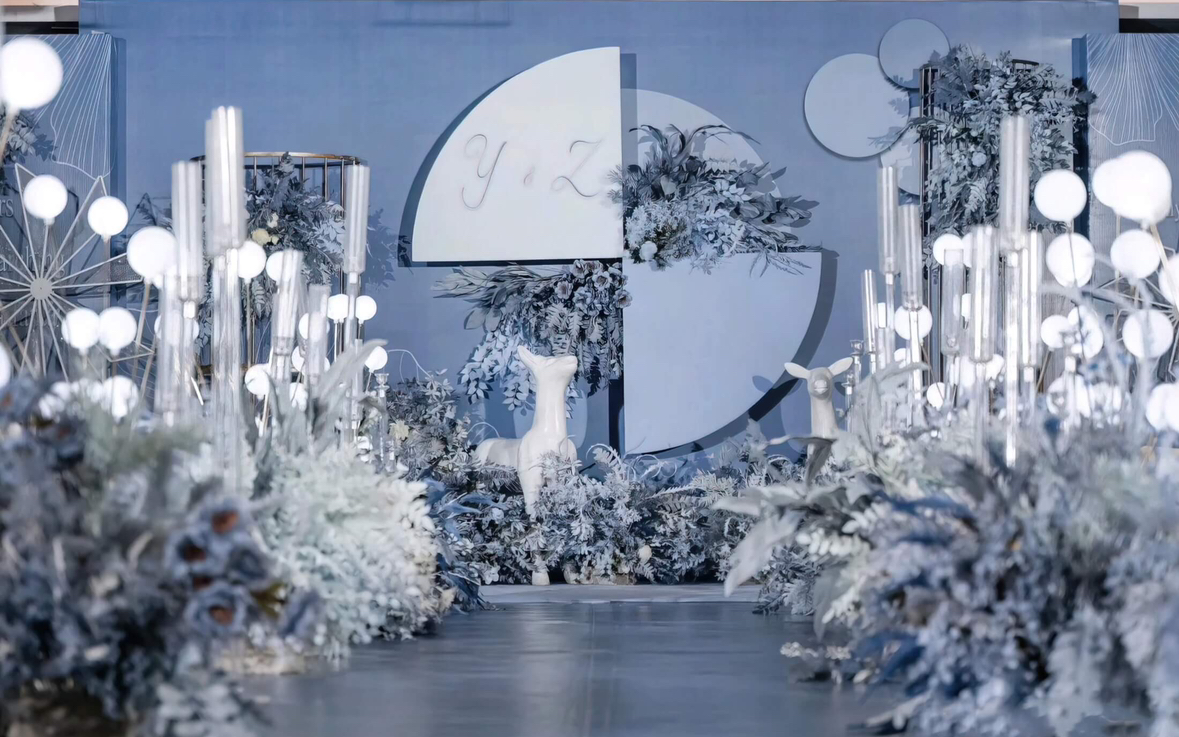 圣菲雾霾蓝色婚礼