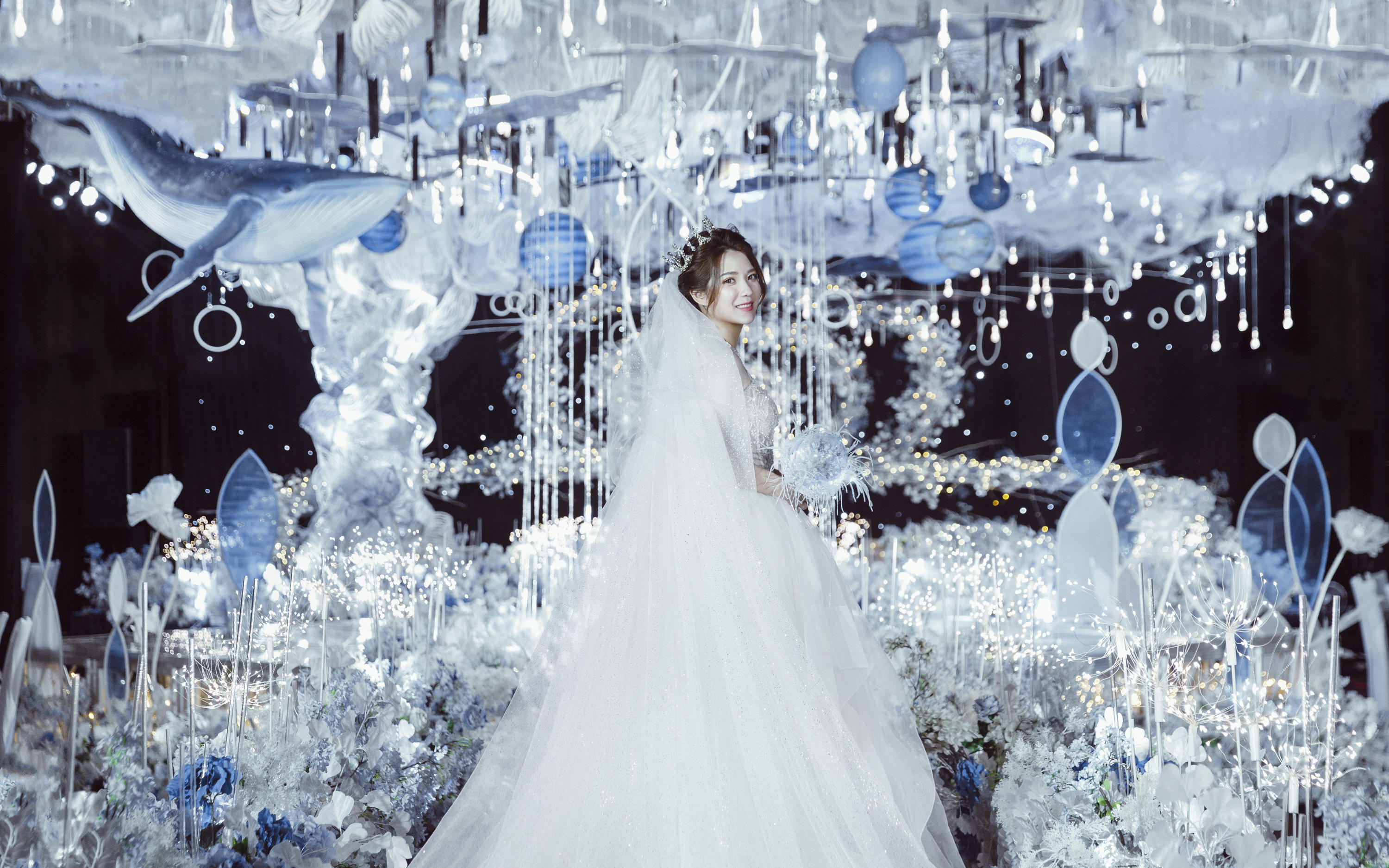 【惊叹婚礼】梦幻简约大气香槟金星空少女心婚礼