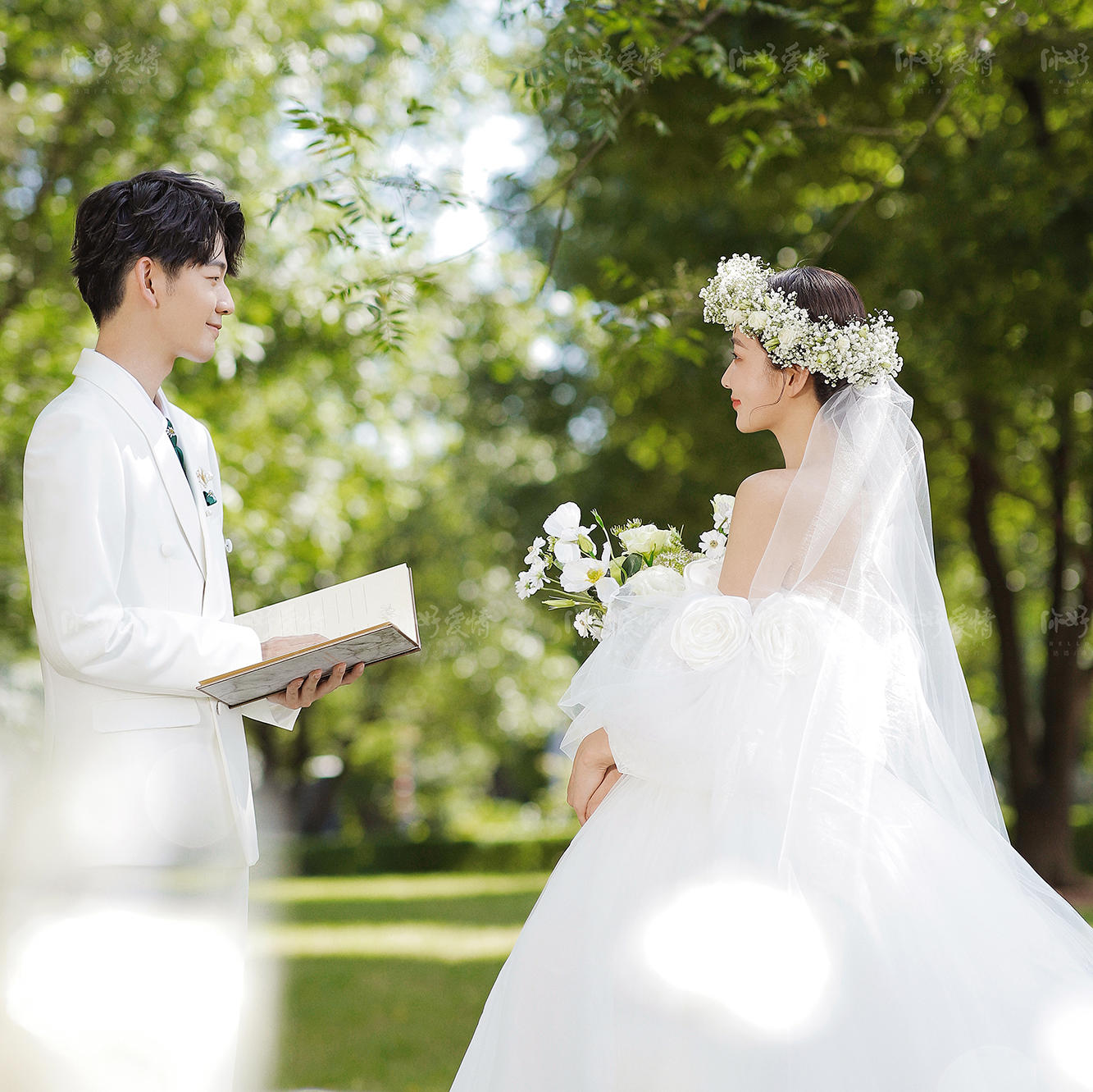 【热销爆款】森系婚纱照+内外景双拍