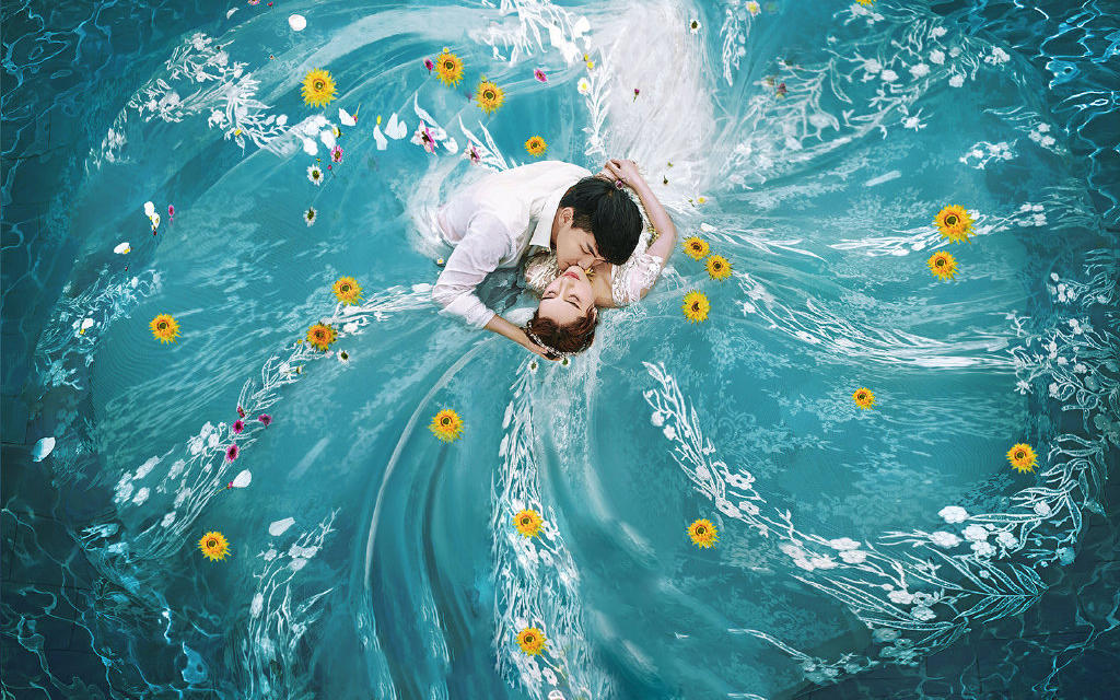 【莱色客片】龚先生&陈女士 花瓣泳池