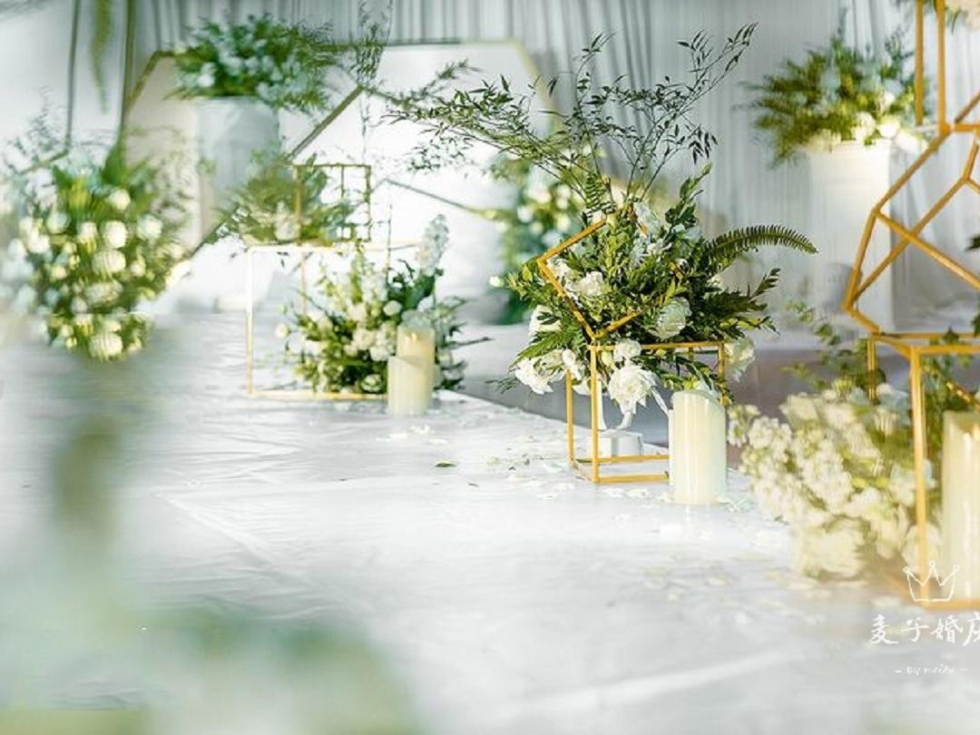 【麦子婚庆】白绿色小清新清凉款