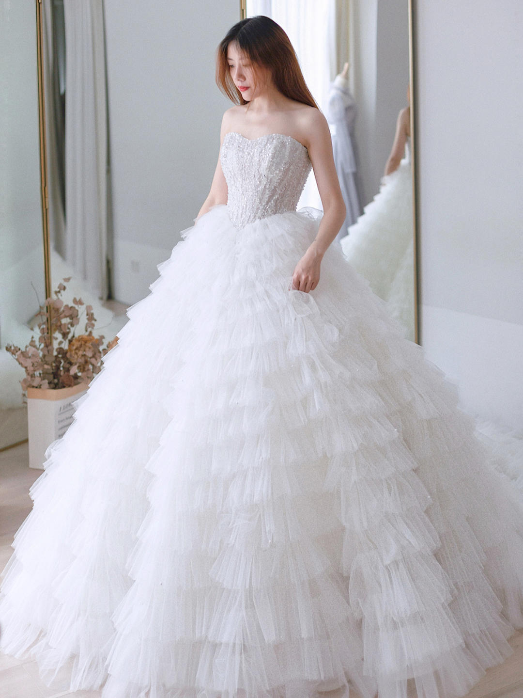 2021新款高定主纱带闪 高定秀禾 全场礼服任选