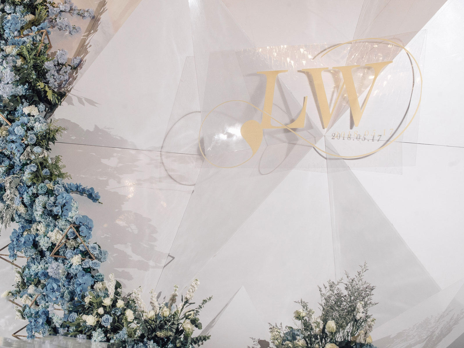 19年大热 镜面白色婚礼  超有质感  