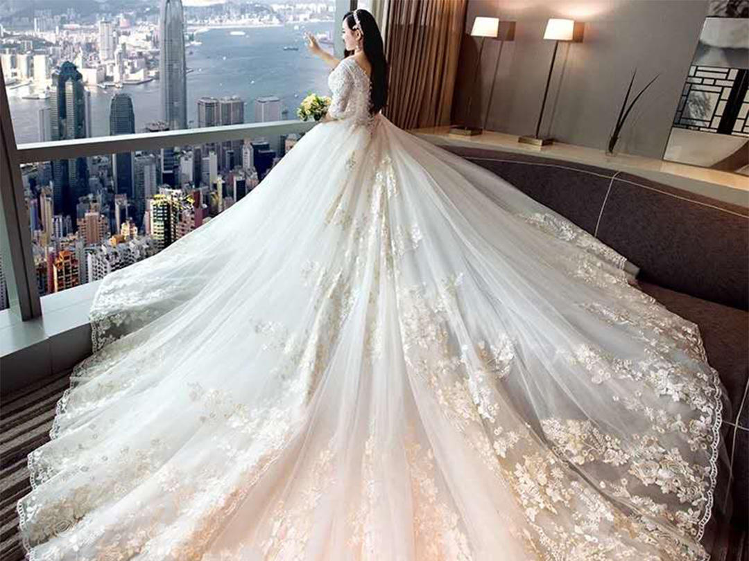 【大码婚纱】新娘胖mm加大显瘦款