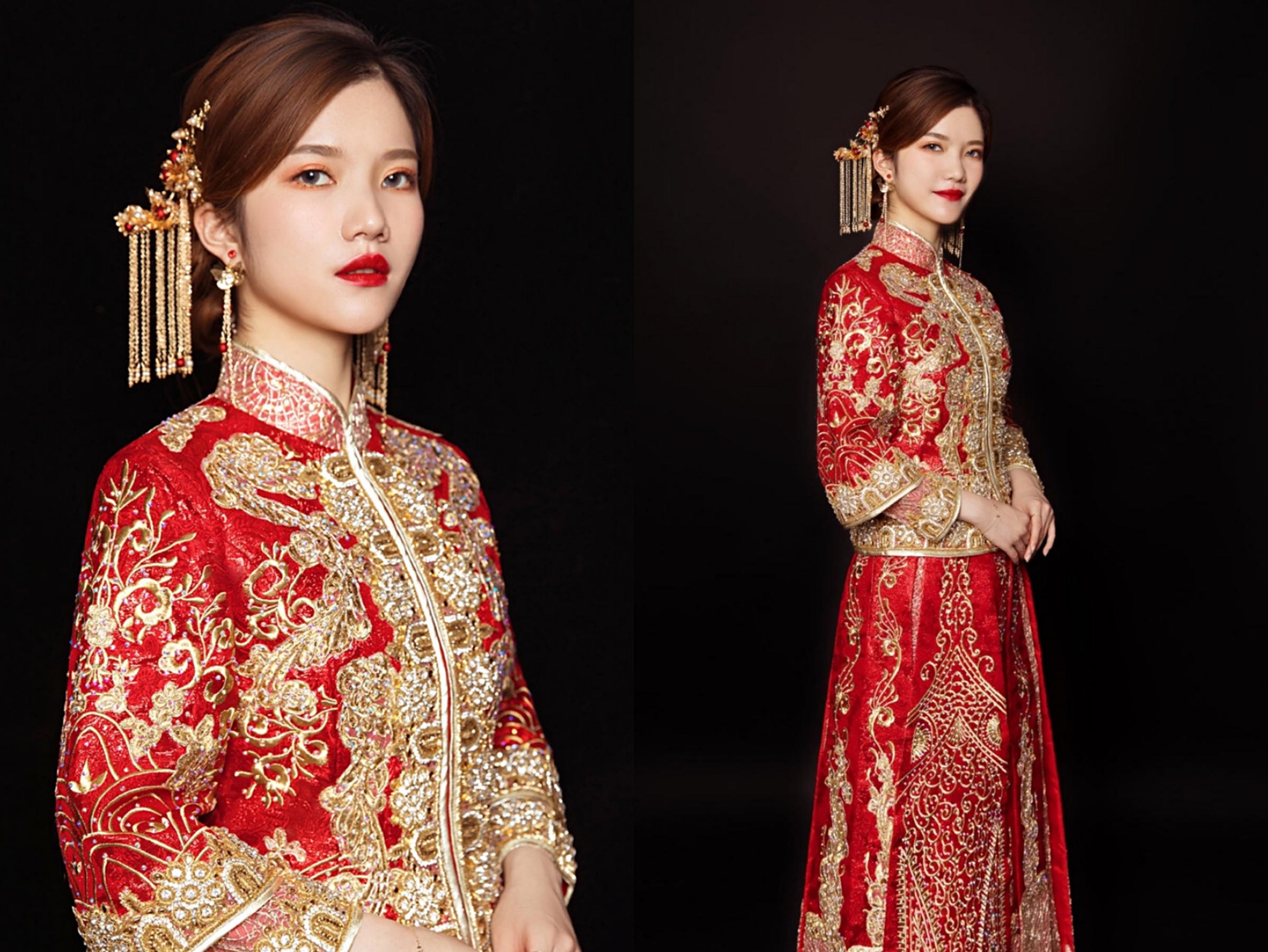 轻奢套系七件套+资深新娘跟妆