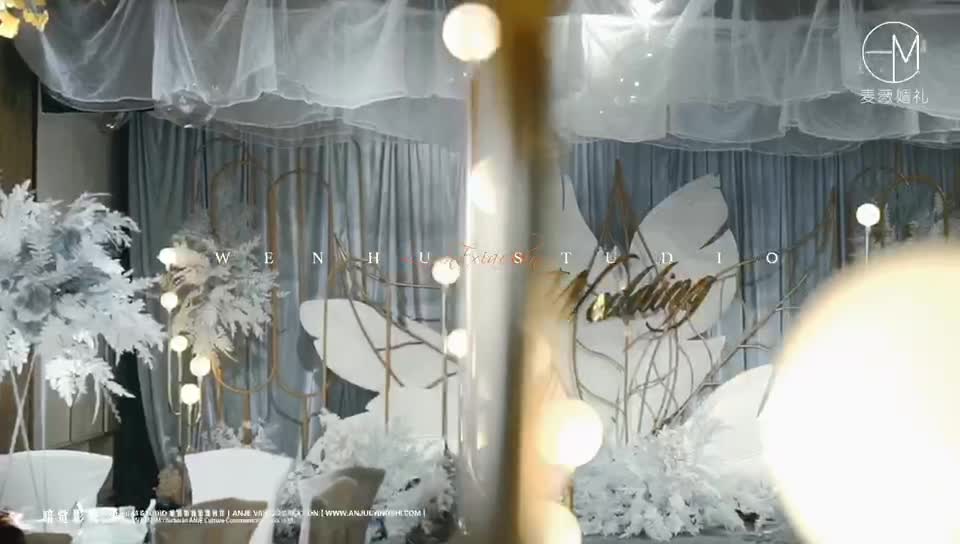 梦幻蓝色系婚礼 包含四大金刚