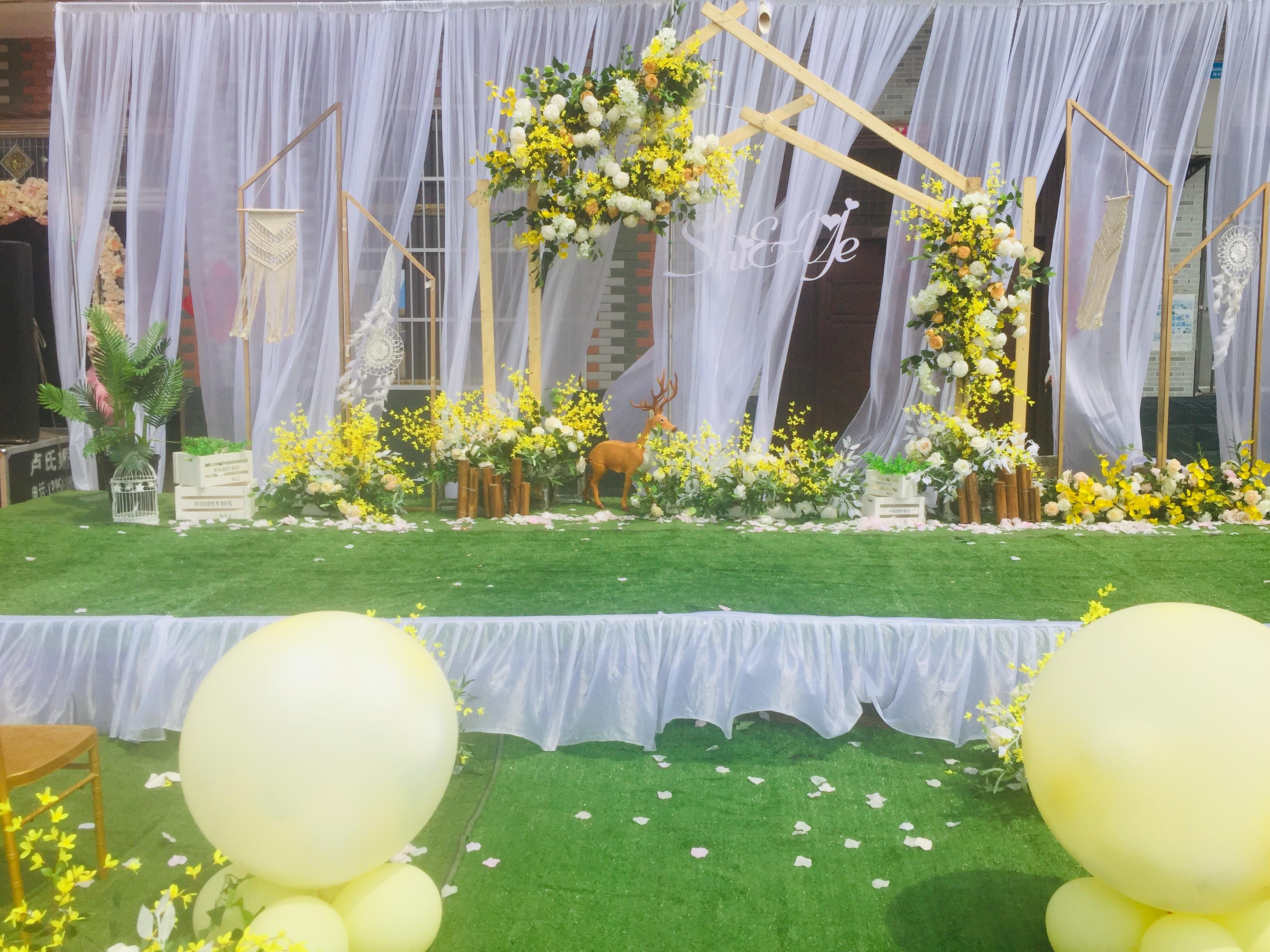 农家门口小清新户外婚礼，灵璧本地婚礼