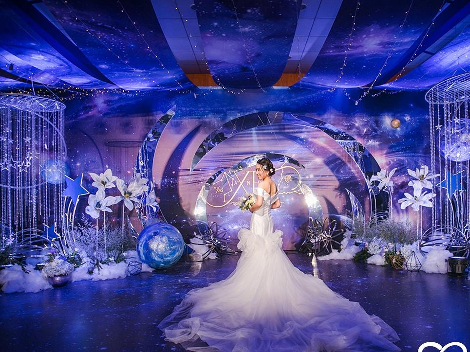 执爱创意婚礼--带你徜徉在紫色星空下
