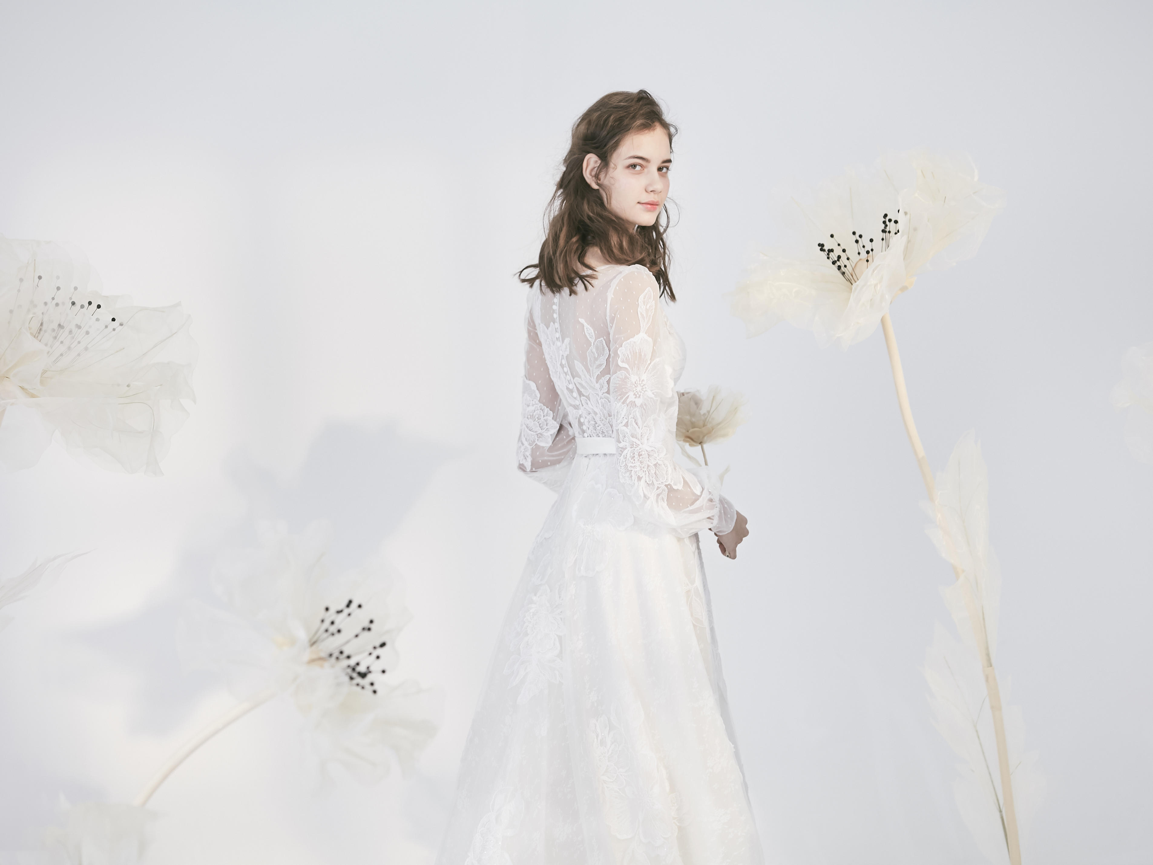 【明星杂志同款】2019新品原创仙气定制婚纱